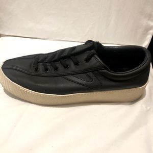 Tretorn Black Leather Casual Shoes